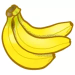 Кучу желтые бананы