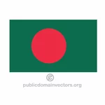 Bangladeşli vektör bayrağı