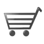 Shopping cart tegn vektor tegning