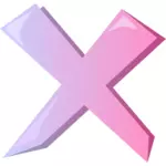 Vektor tegning av stopp cross ikon