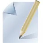 Dibujo vectorial de icono de documento