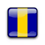 Barbados flag button