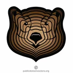 Brown bear vector image