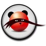 Mystic bear icon vector clip art