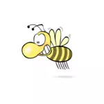 Gambar vektor lebah madu komik