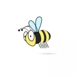Vector illustration of cartoon bumble bee