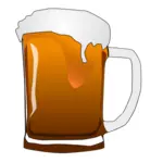 Vector image of beer mug