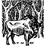 白俄罗斯野牛矢量图像