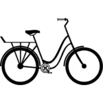 Icono de bicicleta negro