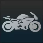 אופנוע הסמל בתמונה וקטורית