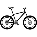 Silueta de biciclete MTB