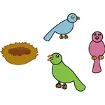 Vogels vector set