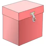 Image vectorielle d'une boîte rouge