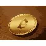 Bitcoin symbool vector afbeelding