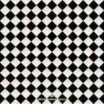 Pola checkered ubin hitam
