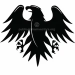 Imagem vetorial de águia negra