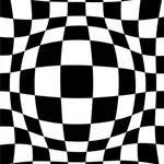 Forma de esfera de patrón a cuadros