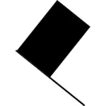 Drapelul negru clip artă vectoriale
