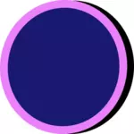 Blauwe en roze knop