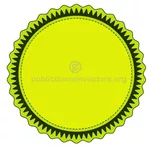 Lime grön vektor klistermärke