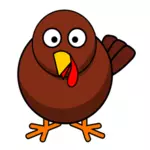 Funny turkey vector illustration
