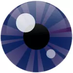 Ilustrasi vektor dari mata biru iris