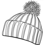 Vector illustration of winter bobcap