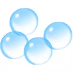 Blå bubblor