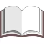 Open book vector clip art