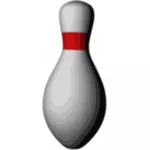 Bowling duckpin vektor ilustrasi