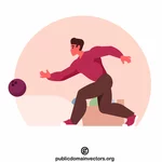 Bowling player