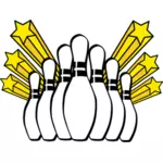 Bowling stift ikon vektorbild