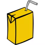 Vektor menggambar jus dalam kotak