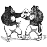 Boxing Bears Vector
