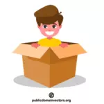 Boy inside the box