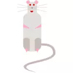 Vector de la imagen de la rata de la historieta