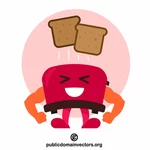 Bread pops out of toaster