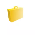 黄色のブリーフケース ベクトル画像