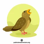 Pájaro marrón