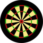 Vector illustration of round darts target