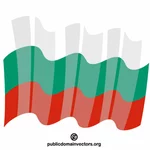 Mengibarkan bendera Bulgaria