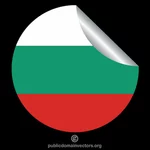 Peeling sticker Bulgarian flag