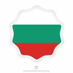 Naklejka z flagą Bułgarii