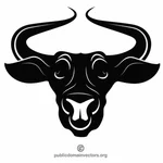 Bison skull silhouette