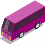 ピンクのバス