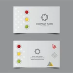 Business card grey theme