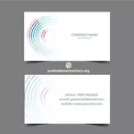 Abstrak desain untuk bisnis template kartu