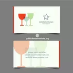 Visitenkarte für Bars und restaurants