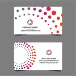 Diseño de tarjetas de visita abstractas