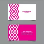 Roze ontwerpsjabloon visitekaartje